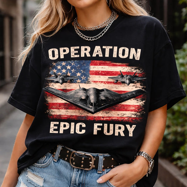 Operation Epic Fury USA Flag Shirt, Patriotic American Hero Hoodie, Military Style Tank Top, US Special Ops Graphic Tee, Veteran Pride Apparel, Tactical Flag Clothing for Men & Women