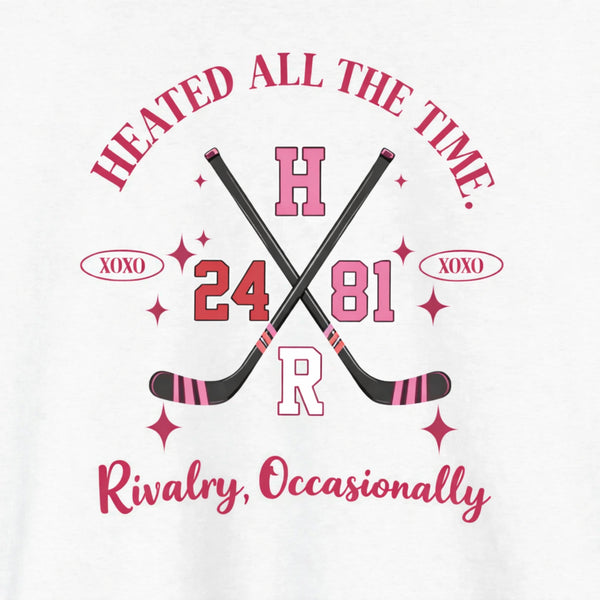 Heated All The Time Apparel Shirt, Minimalist Slogan Graphic Tee, High Energy Streetwear Top, Funny Hot Headed Quote T-Shirt, Premium Cotton Athletic Lifestyle Apparel