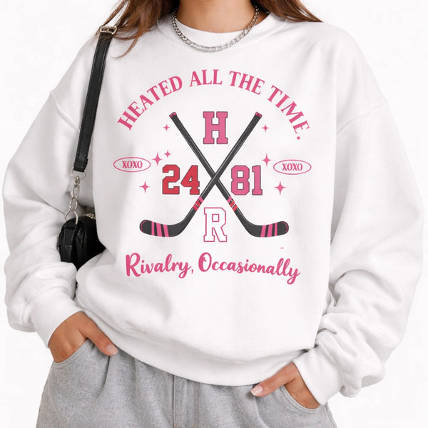 Heated All The Time Apparel Shirt, Minimalist Slogan Graphic Tee, High Energy Streetwear Top, Funny Hot Headed Quote T-Shirt, Premium Cotton Athletic Lifestyle Apparel