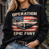 Operation Epic Fury USA Flag Shirt, Patriotic American Hero Hoodie, Military Style Tank Top, US Special Ops Graphic Tee, Veteran Pride Apparel, Tactical Flag Clothing for Men & Women