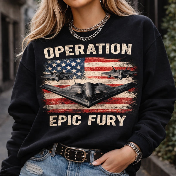 Operation Epic Fury USA Flag Shirt, Patriotic American Hero Hoodie, Military Style Tank Top, US Special Ops Graphic Tee, Veteran Pride Apparel, Tactical Flag Clothing for Men & Women