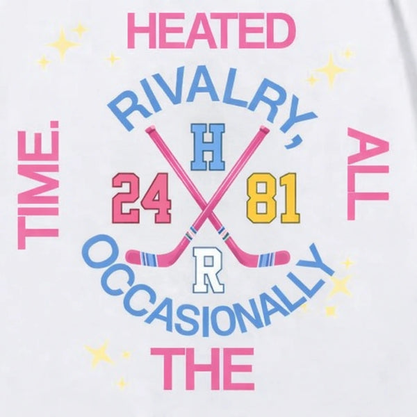 Heated All The Time T-Shirt, Rivalry Occasionally Apparel, Sassy Attitude Graphic Shirt, High Energy Streetwear Top, Funny Competitive Slogan Shirt