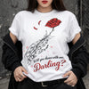 Will You Dance With Me Darling Shirt, Romantic Vintage Quote Tee, Elegant Script Aesthetic Shirt, Couple Anniversary Gift Top, Retro Ballroom Dance Graphic Shirt, Sweet Darling Statement Apparel