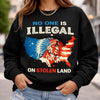 Vintage No One Is Illegal Shirt, Land Back Indigenous Rights Tee, Human Rights Movement Top, Retro Activist Gift Idea, Meaningful Social Justice Sweatshirt