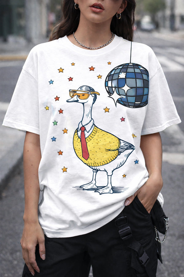 Goose Kiss All The Time Retro Disco Shirt, Disco Vibes Graphic Tee, Vintage Aesthetic Unisex Tshirt, Oversized Sweatshirt, Pullover Hoodie