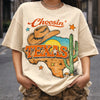 Retro Distressed Choosin' Texas T-Shirt, Vintage Country Music Concert Shirt, Western Graphic Lone Star Tee, Faded Texas Pride Apparel, Cowboy Style Music Festival Top