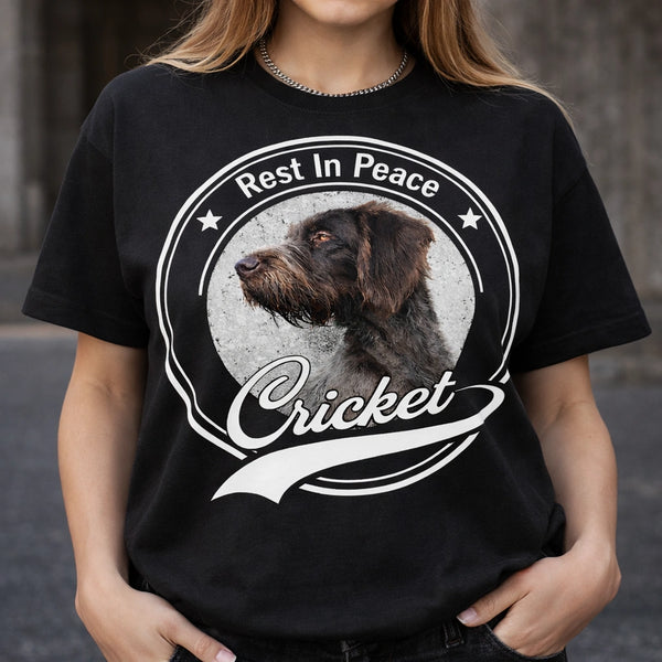 Good Dog Cricket RIP T-Shirt, Pet Memorial Shirt, Dog Loss Remembrance Tee, Forever in My Heart Dog Shirt, Cricket Dog Tribute Graphic Tee