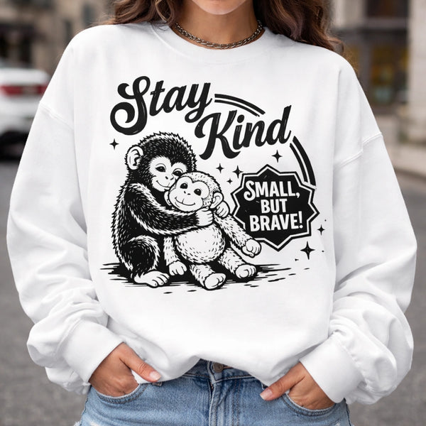 Punch Baby Monkey Shirt, Emotional Baby Monkey Holding Plush Toy Tee, Viral Emotional Monkey PNG Graphic T-Shirt, Cute Kindness Matters Animal Shirt, Aesthetic Soft Girl Monkey Lover Gift